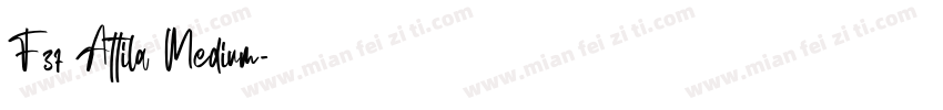 F37 Attila Medium字体转换